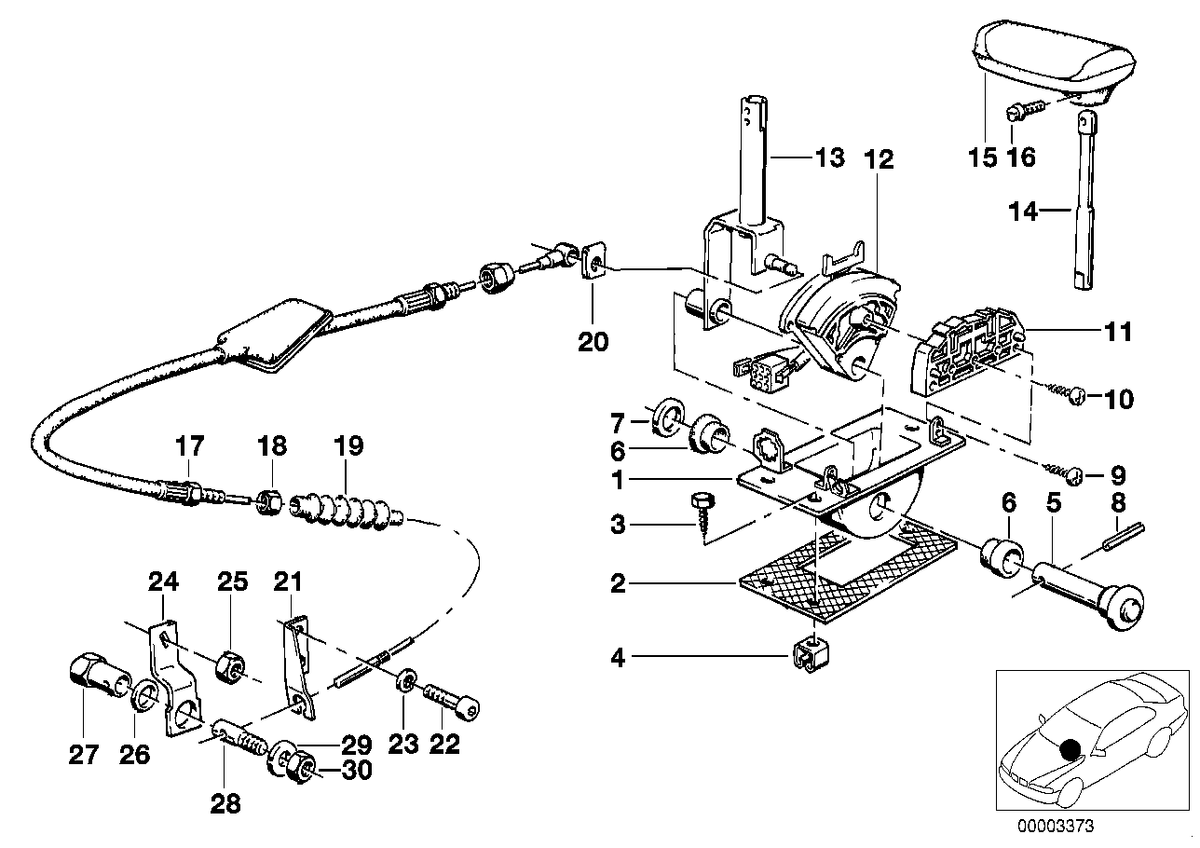 Genuine BMW 61311215078 E24 E28 E23 Switch Gearbox (Inc. 528e, 533i & 633CSi)