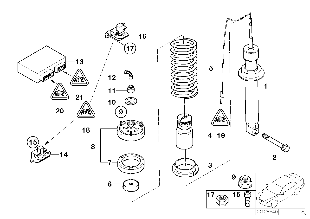 Genuine BMW 33506779606 E67 Guide Support (Inc. 745LiS & 760LiS)
