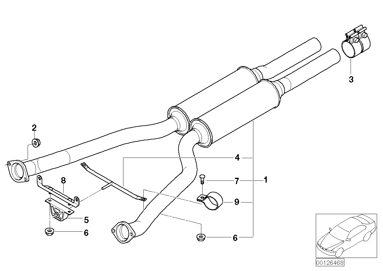 Genuine BMW 18107528999 E67 Pipe Clamp D=63,5 (Inc. Phantom, 760LiS & Phantom EWB)
