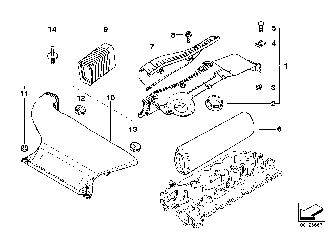 Genuine BMW 13712248556 E61 E90 E91 Gasket (Inc. 335d, 330Cd & 635d)