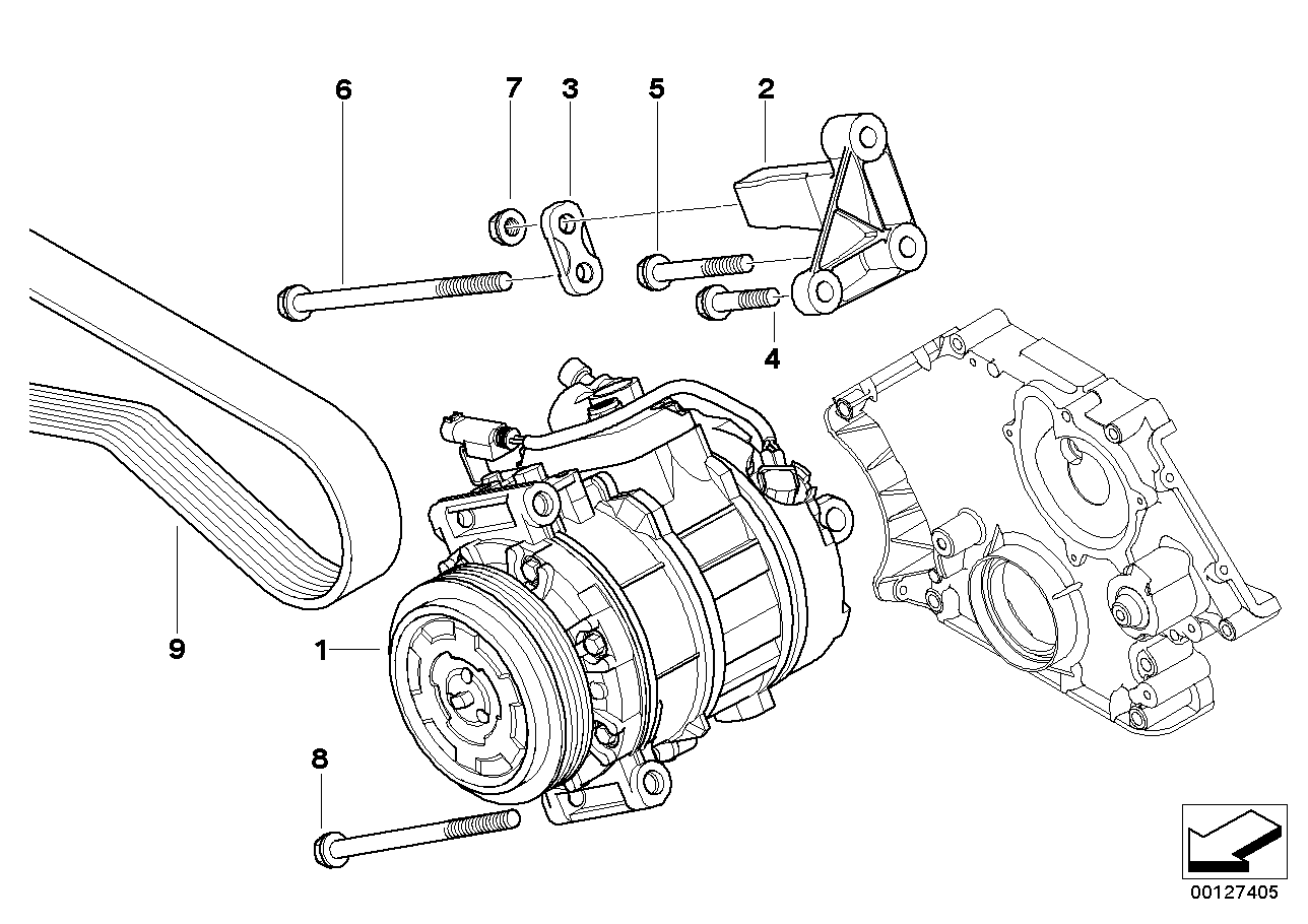 Genuine BMW 64557522482 E60 E67 E64 Plate (Inc. 650i, Alpina B7 & 750i)