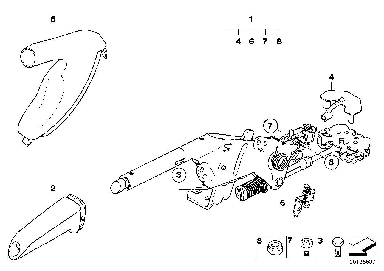 Genuine BMW 34406775491 Handbrake Lever