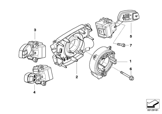 Genuine BMW 61316924107 E61 Wiper Switch (Inc. 535xi, 545i & 520i)