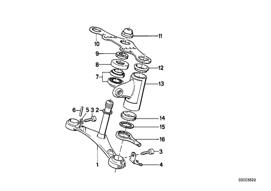 Genuine BMW 31421452135 Upper Fork Cross Brace (Inc. R 65 RT)