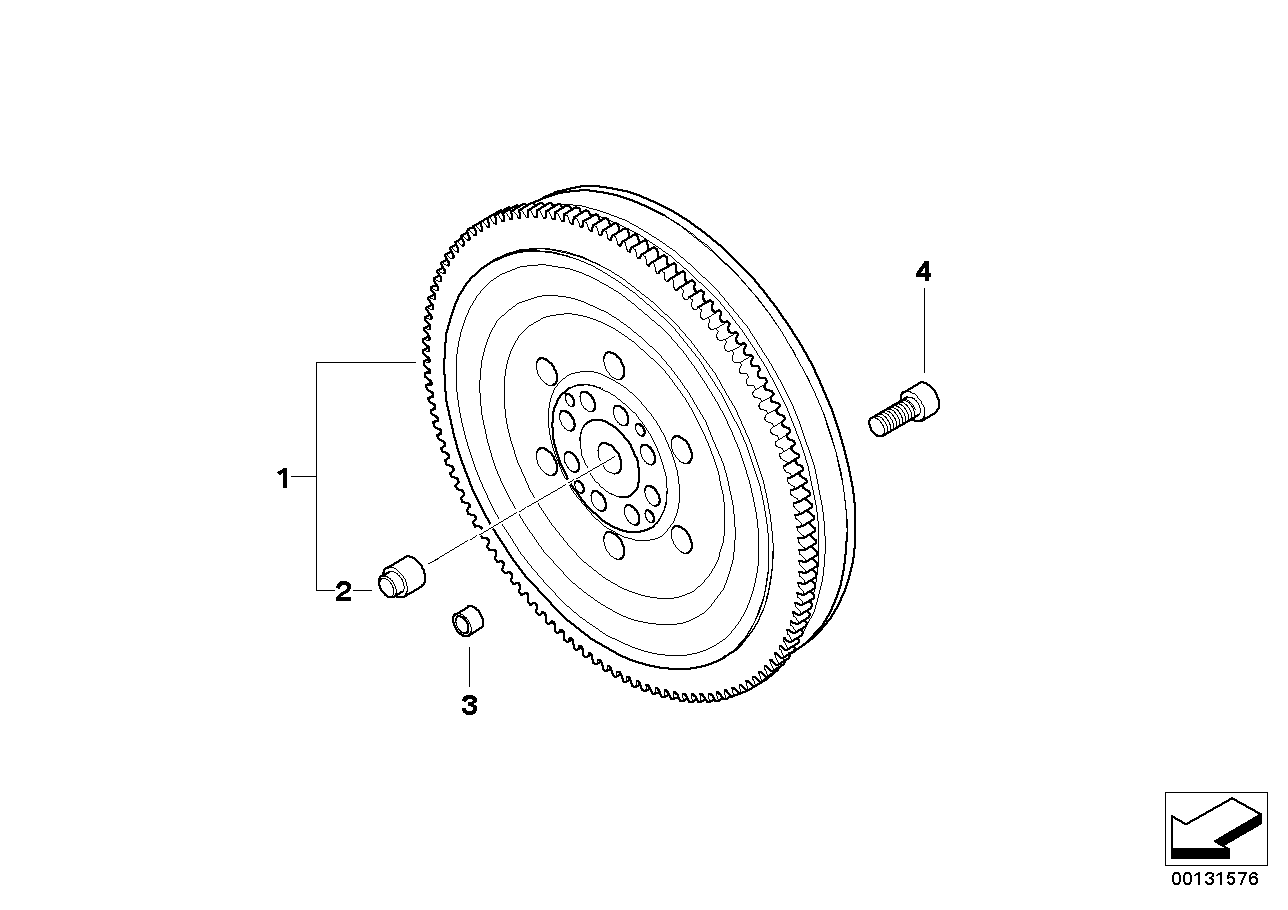 Genuine BMW 21217519493 E85 Twin Mass Flywheel (Inc. Z4 2.2i & Z4 2.5i)