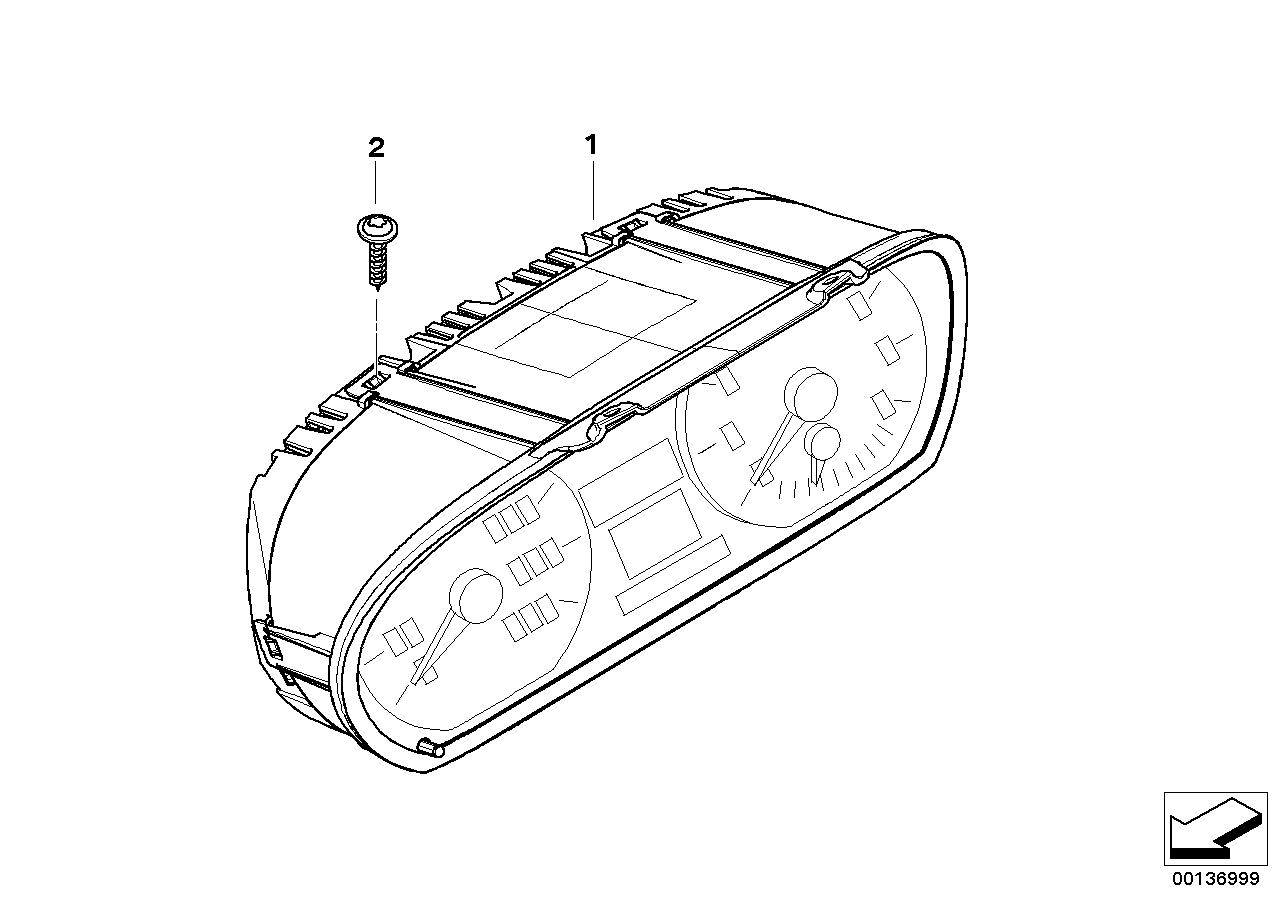 Genuine BMW 62107845774 E82 Instruments Combination Uncoded KM/H (Inc. M Coupé)