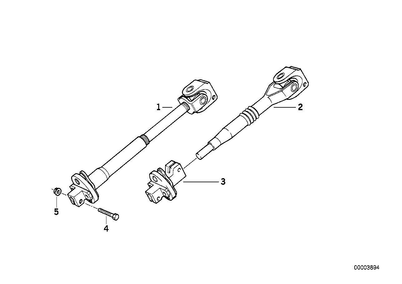 Genuine BMW 32311161800 E36 Lower Joint Assy (Inc. 316i)
