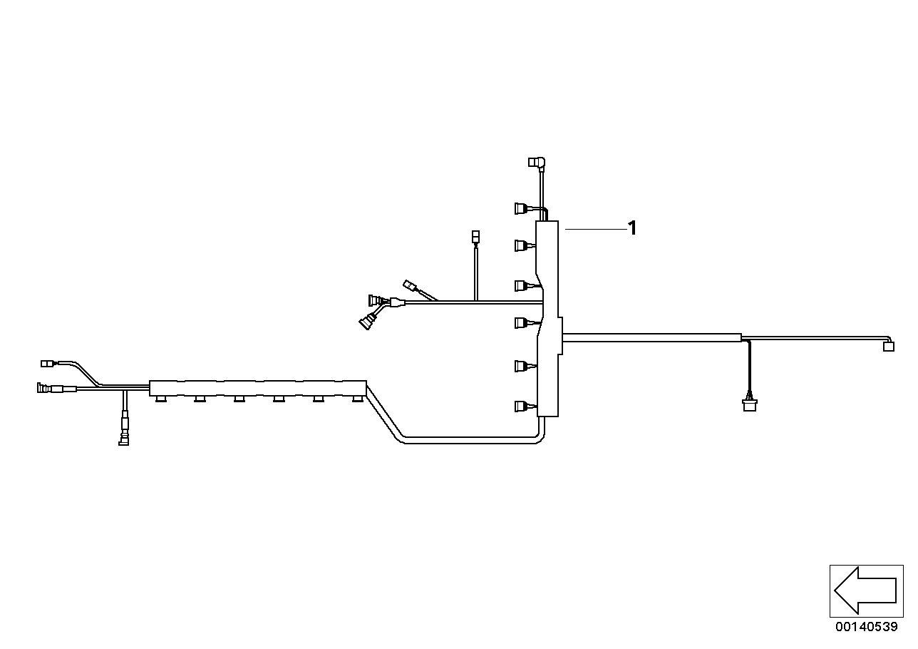 Genuine BMW 12517584702 E89 Cable Harness Injection Valve/Ignition (Inc. Z4 35i & Z4 35is)