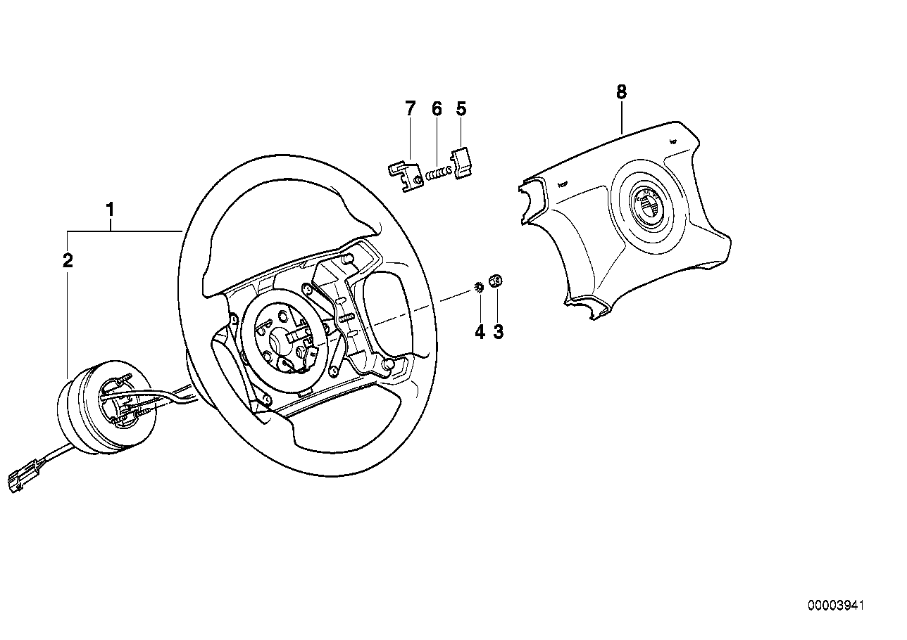 Genuine BMW 32341160859 E31 E32 E34 Thrust Adapter (Inc. 750i, 525tds & 325td)