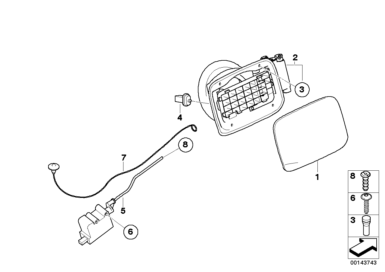 Genuine BMW 51177144330 E93 Cover Pot (Inc. 325i, 330d & 323i)