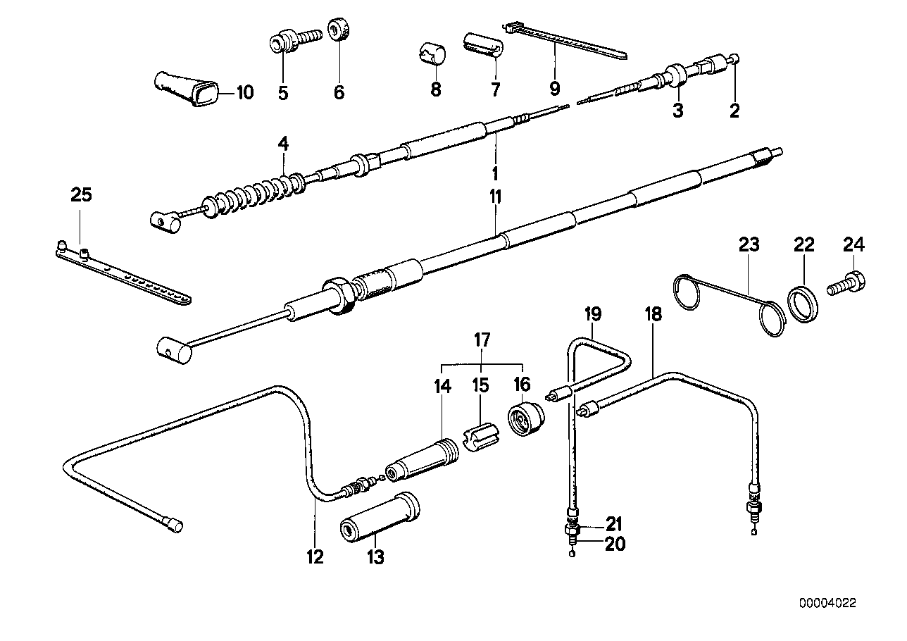 Genuine BMW 32731458090 Accelerator Bowden Cable, Left L=1130mm (Inc. R 80 GS, R 100 R & R 100 GS)
