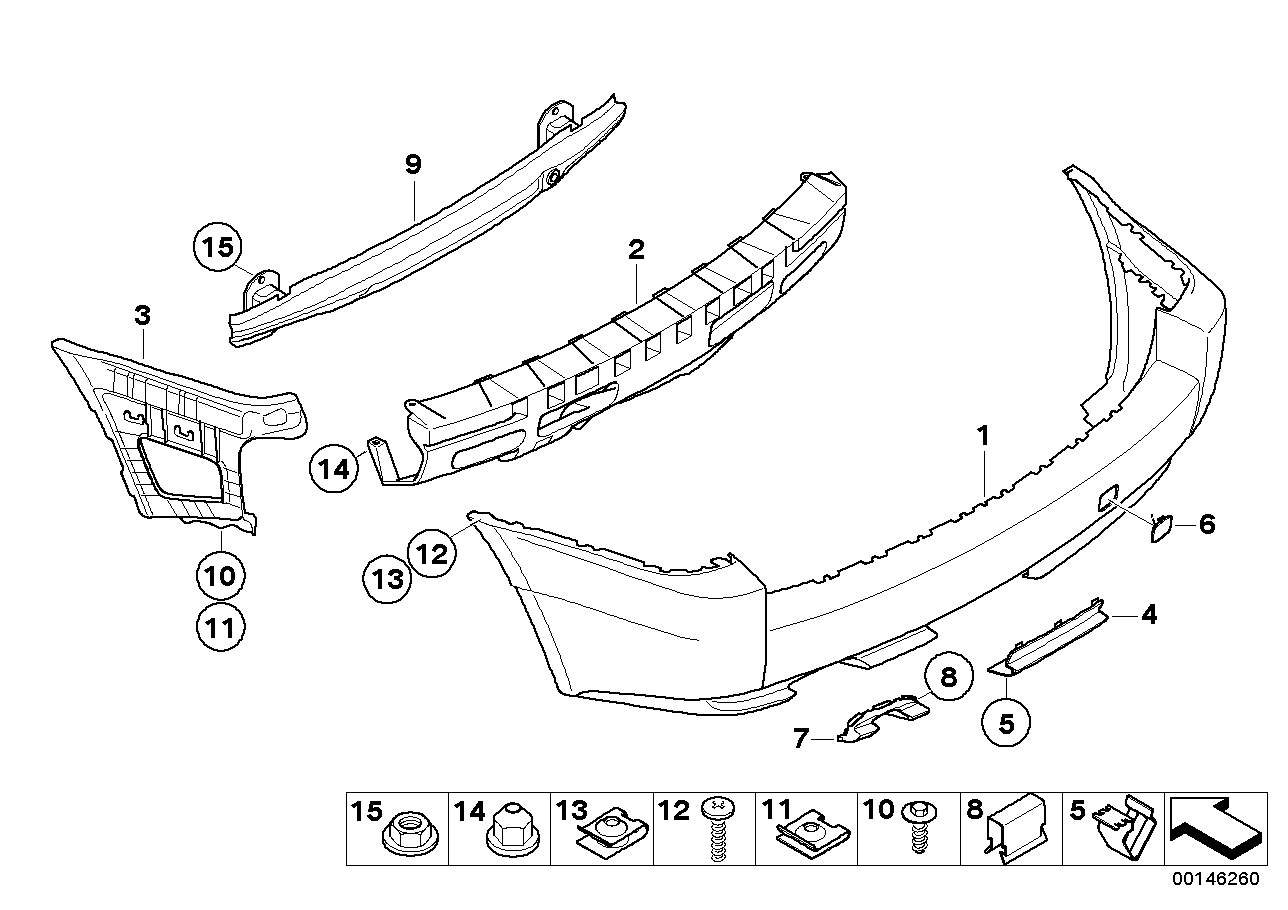 Genuine BMW 51712291788 E83 Clamp (Inc. X3 & Z1)