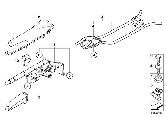 Genuine BMW 34429142753 Handbrake Lever Cover SCHWARZ | ML Performance UK Car Parts