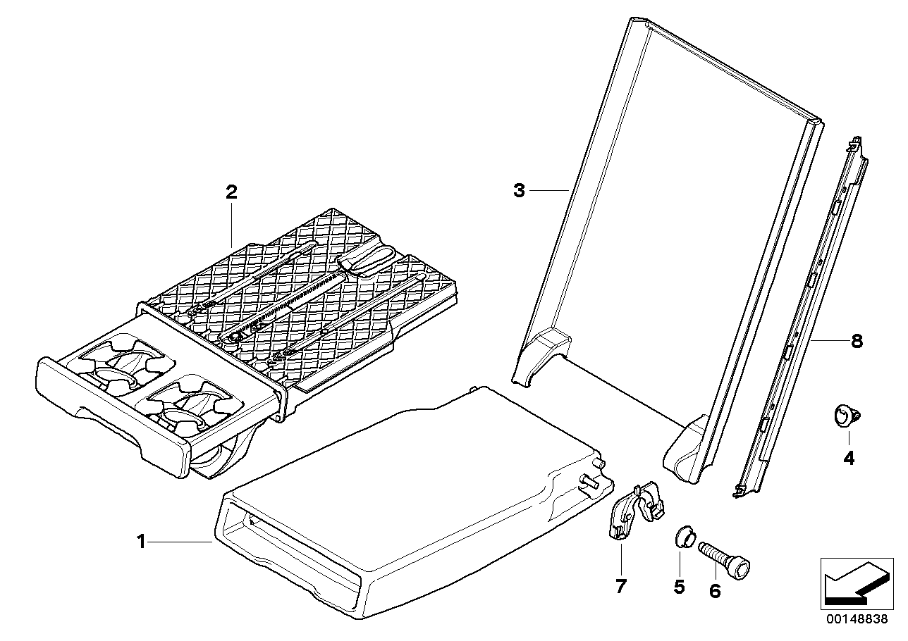 Genuine BMW 52207160646 E90 E91 Cover QUARZGRAU (Inc. 325xi, 330i & 330d)