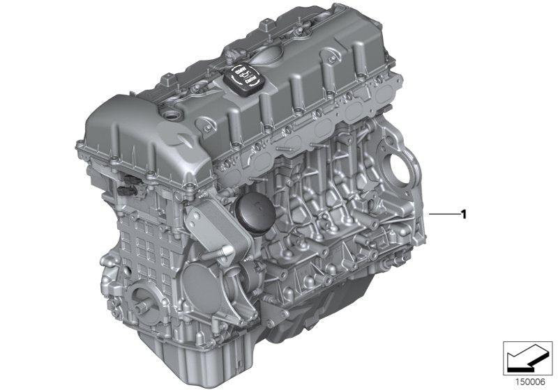 Genuine BMW 11002218258 Exch. Short Engine N55B30A (Inc. 535i & 640i)