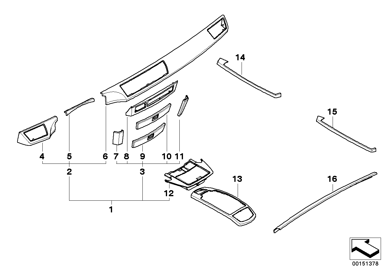 Genuine BMW 51457148977 E66 E65 E67 Wood Trim, Draw, Telephone ESCHE DUNKEL (Inc. 730Ld, 745d & 730i)