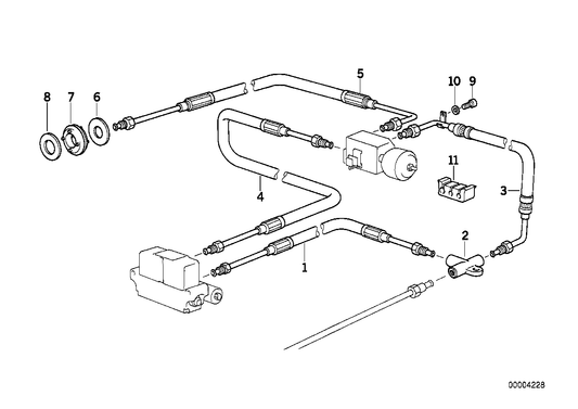Genuine BMW 33341139771 E31 Distribution Piece (Inc. 850CSi, 840i & 850Ci)