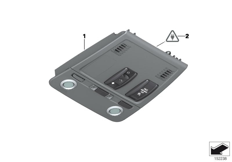 Genuine BMW 61319225936 E71 E72 E70 Switch Unit Roof HImmELGRAU (Inc. X5)