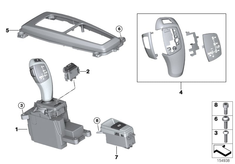 Genuine BMW 61319228591 E71 E72 E70 Gear Selector Switch (Inc. X6)