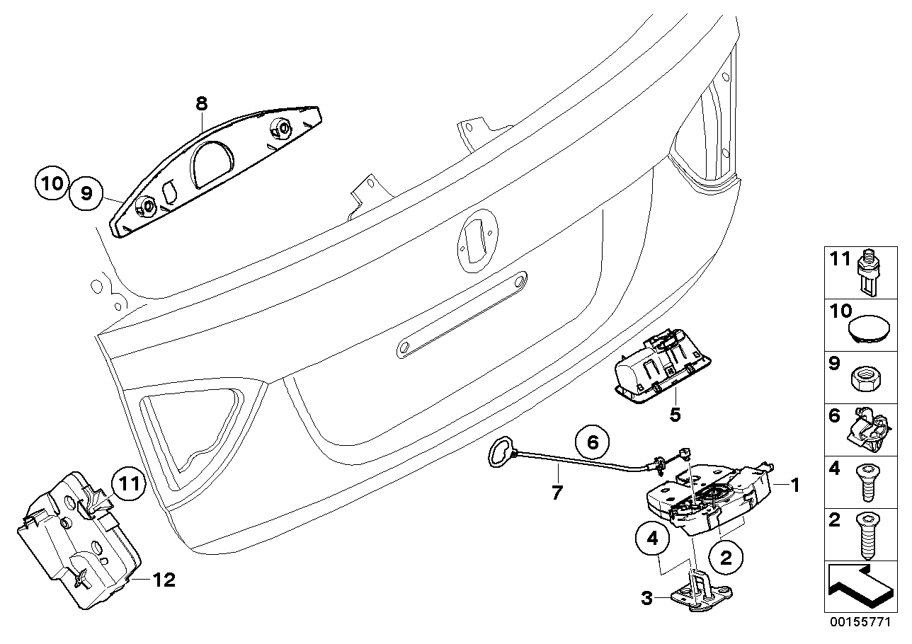 Genuine BMW 51497164896 E91 Cover GRAU (Inc. 335d, 316d & 320i)