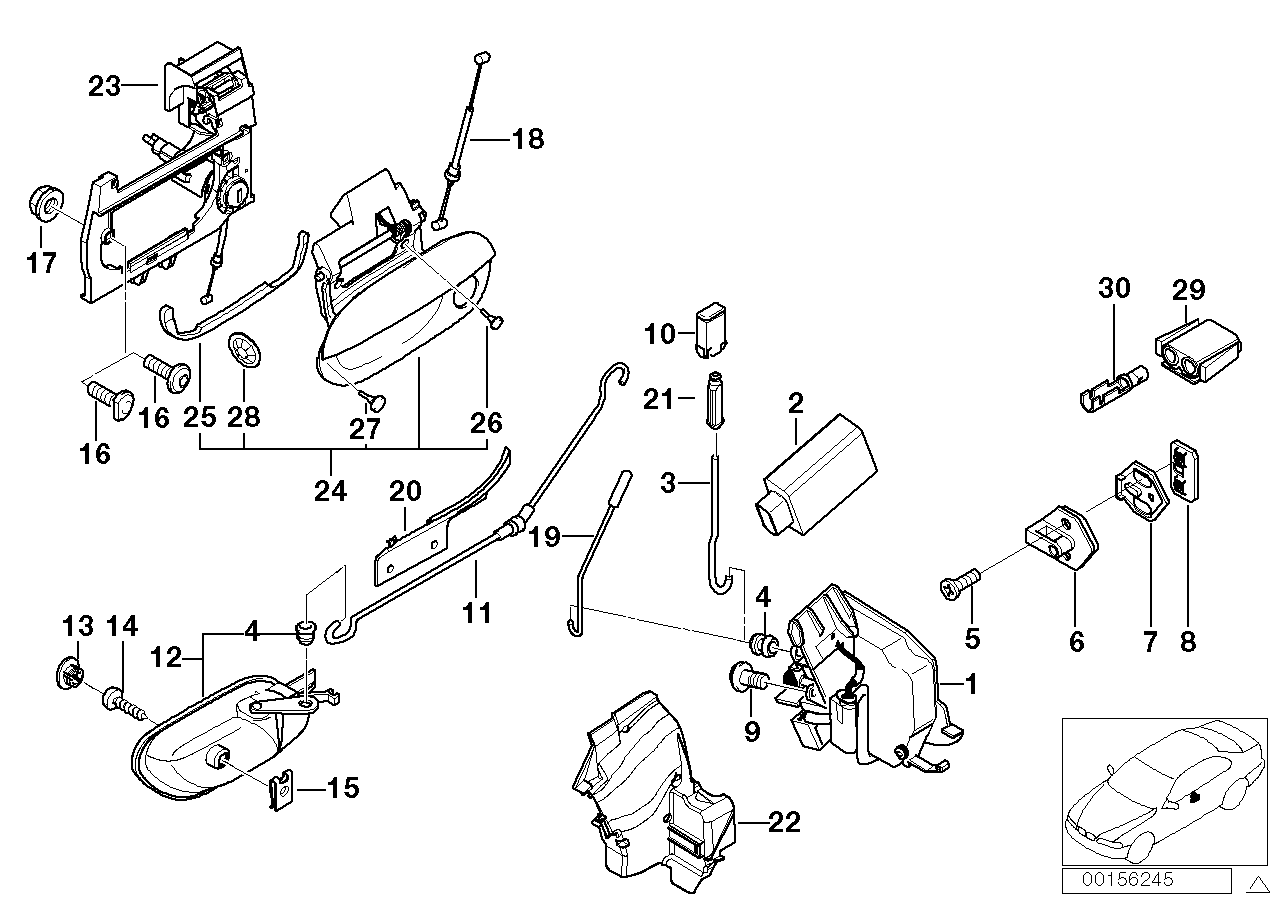 Genuine BMW 51218220053 E39 Stop Buffer GRAU (Inc. 520d, 540i & 530d)