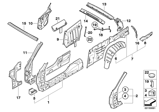 Genuine BMW 41327176130 E64 Upper Apron (Inc. 645Ci, 635d & M6)