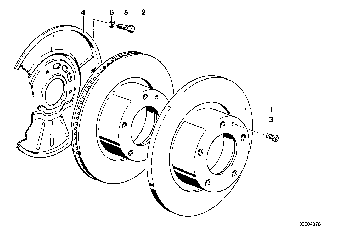 Genuine BMW 34112483484 Brake Disc Right 315X28 DR. ONS (Inc. E36 M3)