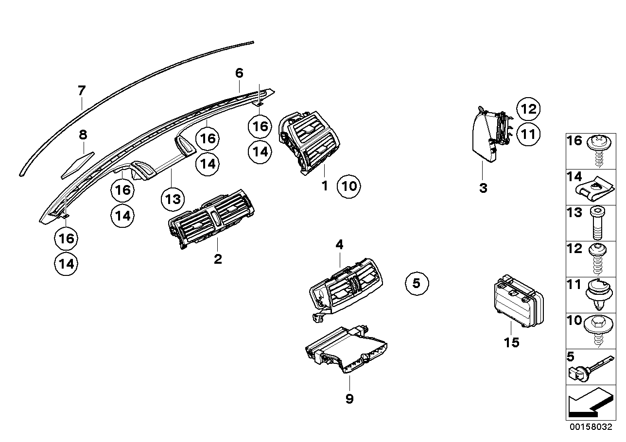 Genuine BMW 64129111026 E71 E72 Additional Heater, Electric, Right (Inc. Hybrid X6 & X6)