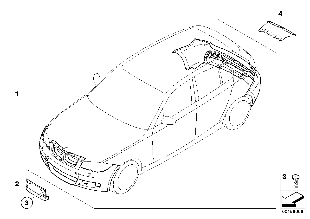 Genuine BMW 07148045544 E82 E87 E93 Protective Adhesive Film 90X60mm (Inc. X1 & M Coupé)