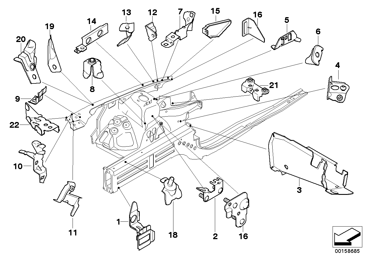Genuine BMW 41117135635 E82 E87 E84 Filler Pipe Bracket (Inc. X1)