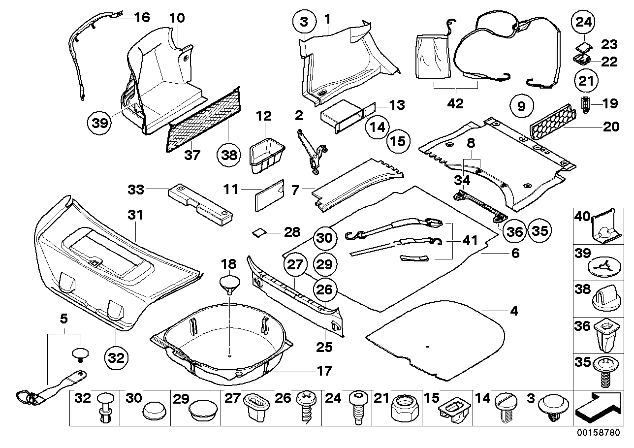 Genuine BMW 51477136229 E60 Slide-In Compartment, Left (Inc. 530xi, 550i & 528i)