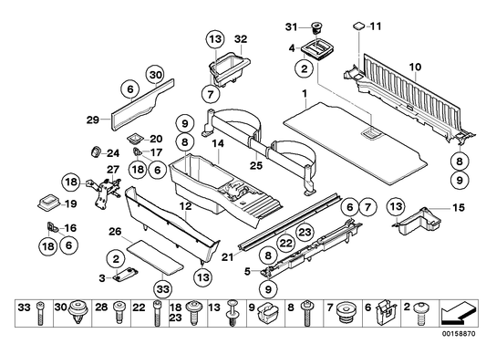 Genuine BMW 51477253845 E70 Floor Carpet, Luggage Compartment ANTHRAZIT (Inc. X5)