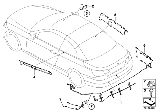 Genuine BMW 65206947216 E93 Antenna, Bumper-Mounted, Fm (Inc. 325i, 320i & 323i)