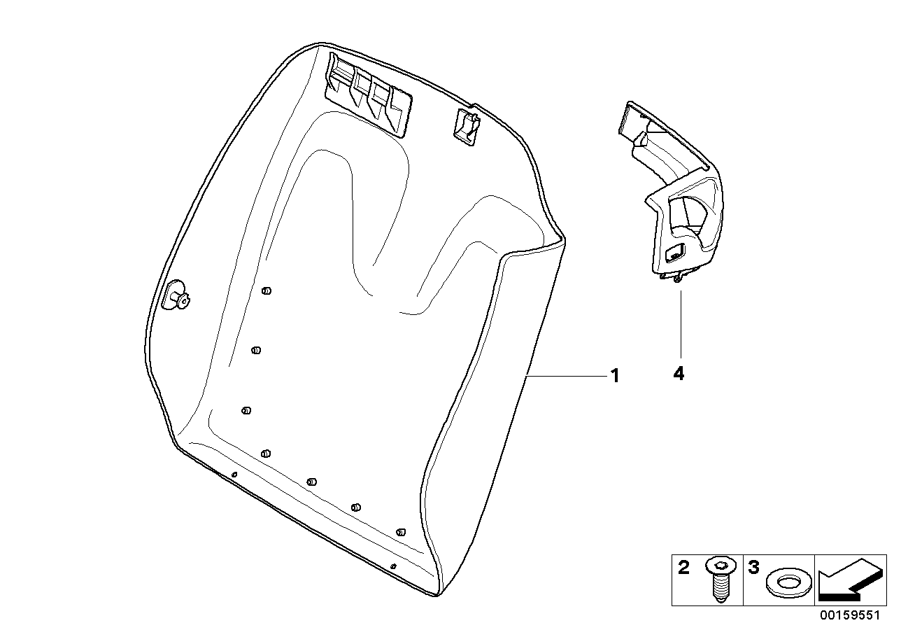 Genuine BMW 52109129279 E93 Cover, Release Left CREAMBEIGE (Inc. 325d, 318i & 330i)