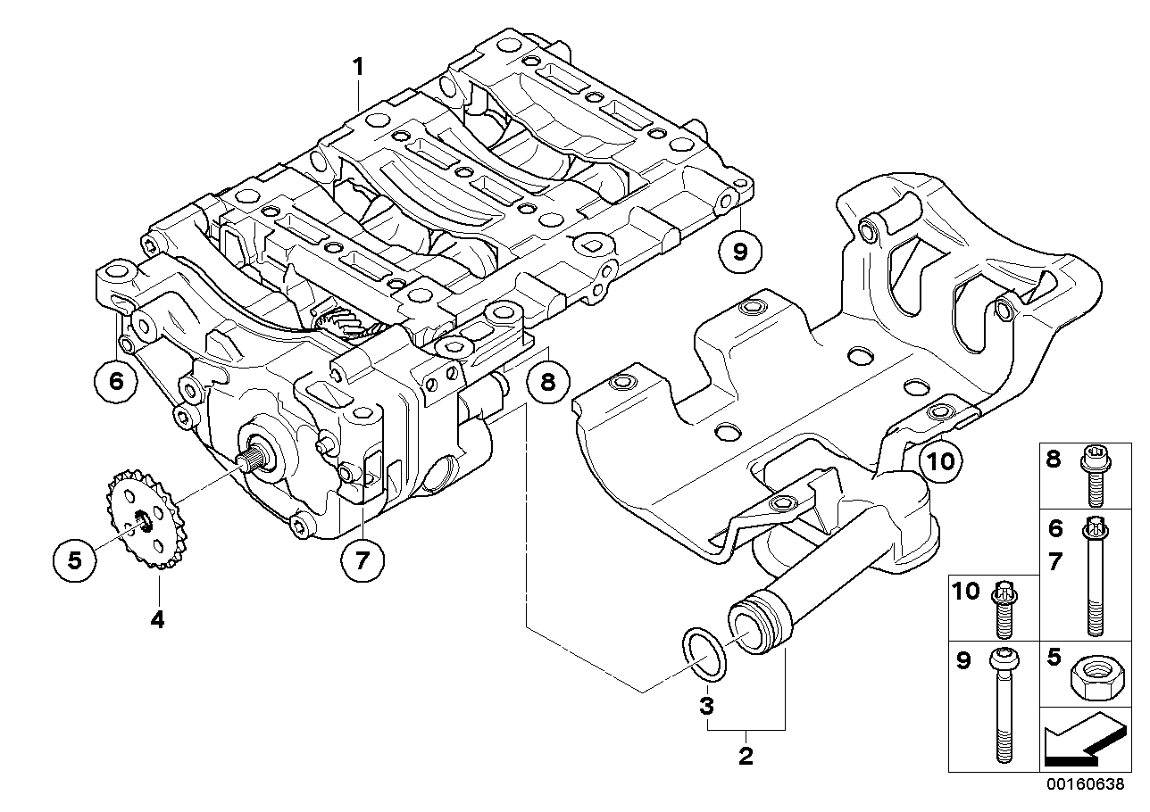Genuine BMW 07129905061 E87 E92 F33 Isa Screw M6X20-U1-8.8 PH (Inc. 430iX, 118i & 420d)