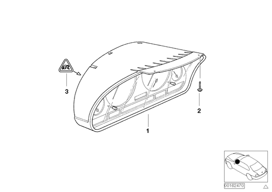 Genuine BMW 62108036650 E46 Instruments Combination Uncoded MPH (Inc. 330Ci)