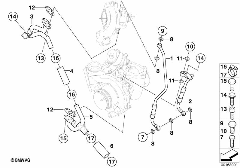 Genuine BMW 07119906126 Hex Bolt M6X14 | ML Performance UK Car Parts