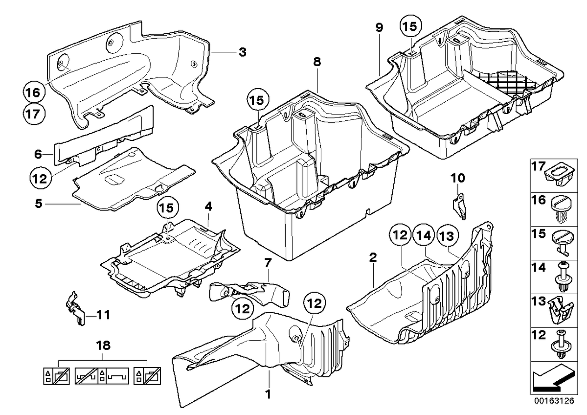 Genuine BMW 51476978157 E93 Storage Shell, Left (Inc. 335is, 335i & 330i)