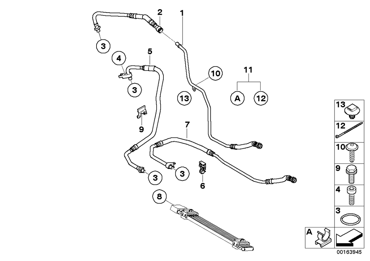 Genuine BMW 17227563859 E60 E61 Holder (Inc. 535i & 535xi)