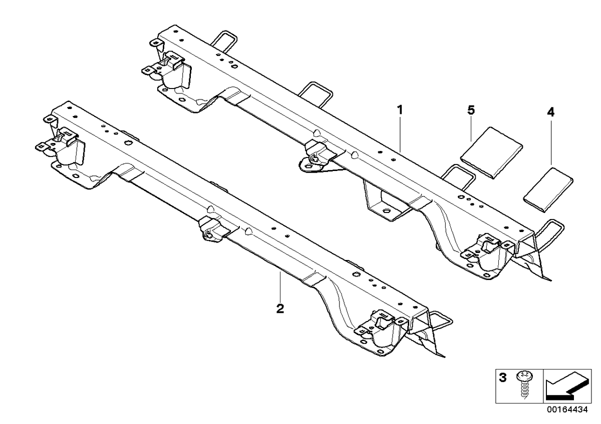 Genuine BMW 52207278226 E71 Cross Member Backrest (Inc. X6)