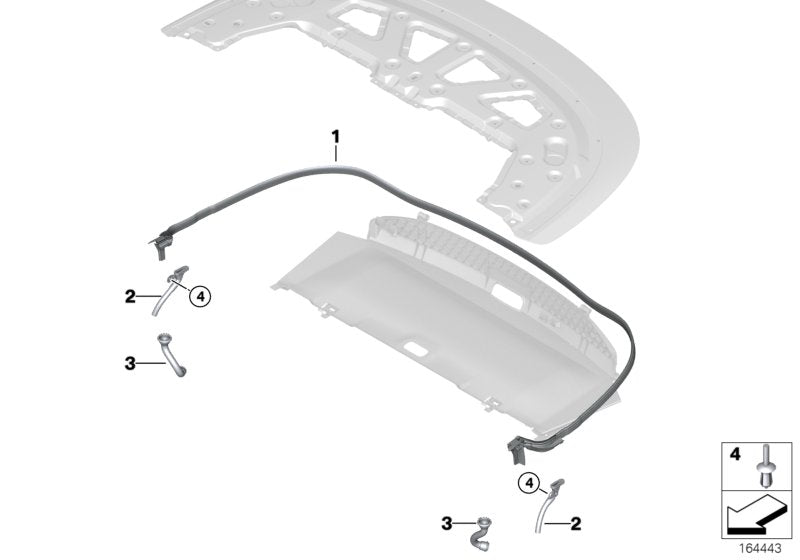 Genuine BMW 54347166890 E88 Water Outlet Hose Right (Inc. 118i, 128i & 120i)