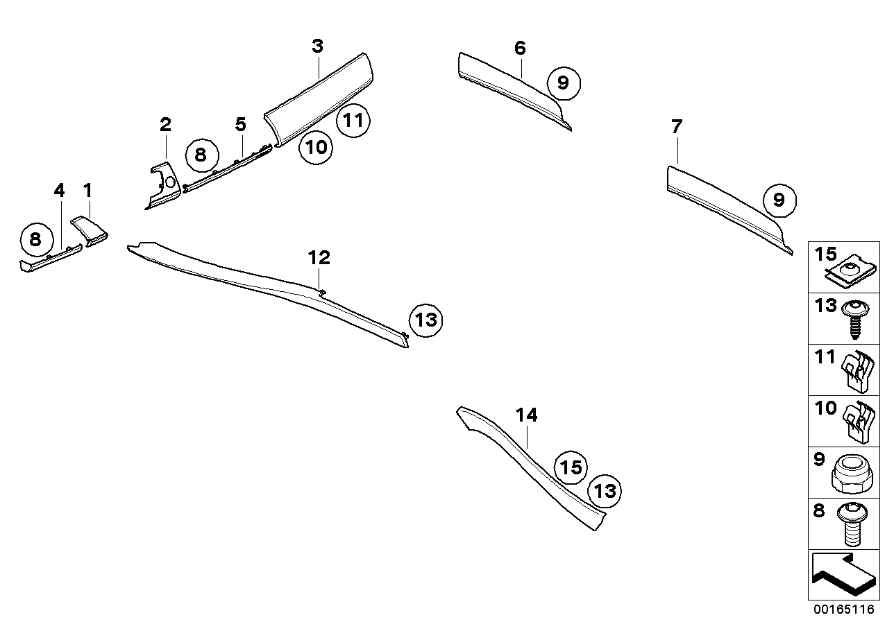 Genuine BMW 51459186775 E71 E72 E70 Decor Strip For I-Panel, Leather, Left CARBON (Inc. X6)