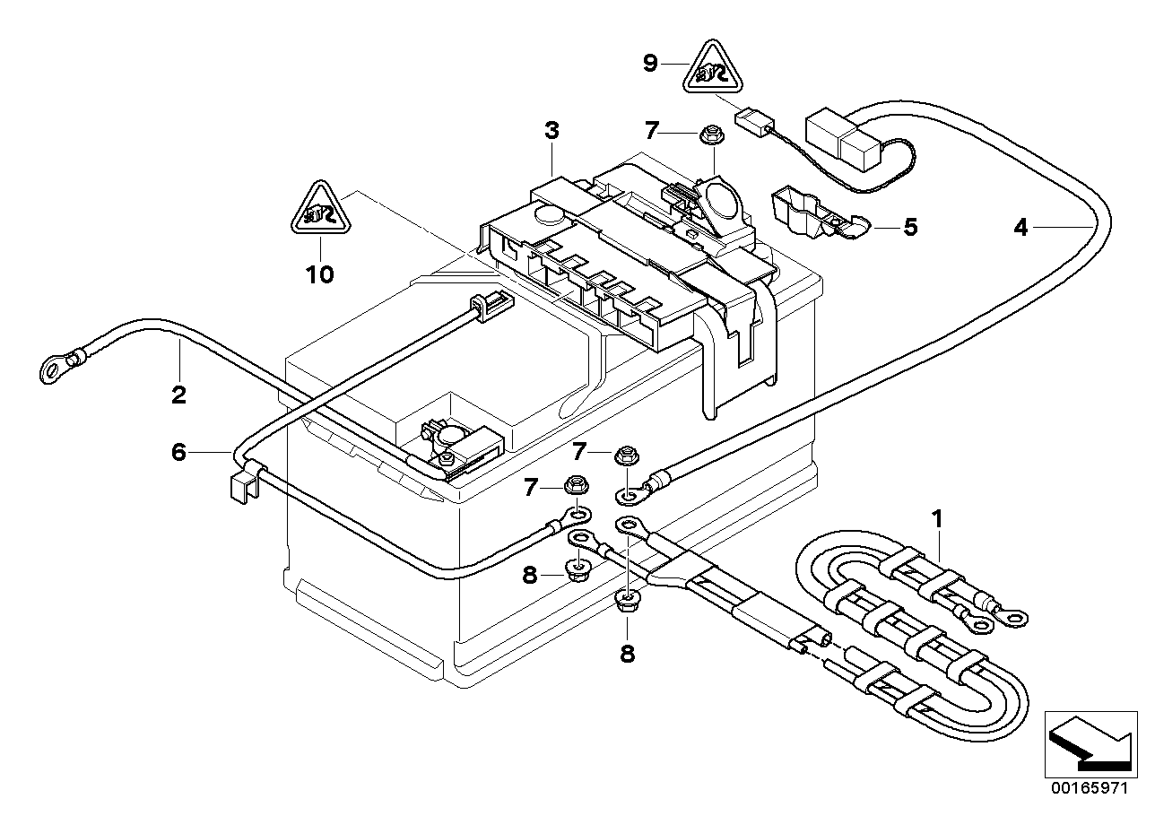 Genuine BMW 61129205480 E82 E88 Positive Battery Lead (Inc. 118d, 125i & 120d)