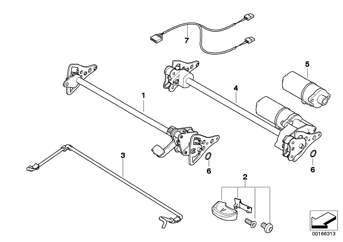 Genuine BMW 52108240051 E46 E53 E83 Left Seat Angle Adjustment (Inc. M3 & X3)
