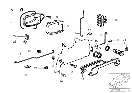 Genuine BMW 51218400397 E36 Covering Left SCHWARZ (Inc. Z3)