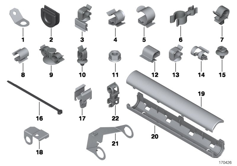 Genuine BMW 12521401315 E36 Lambda-Probe Bracket (Inc. M3)