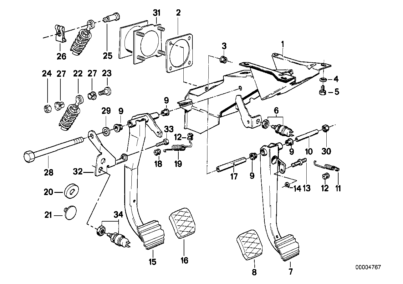 Genuine BMW 35311150407 E31 E32 E34 Fit Bolt (Inc. 318i, 525td & M5 3.6)