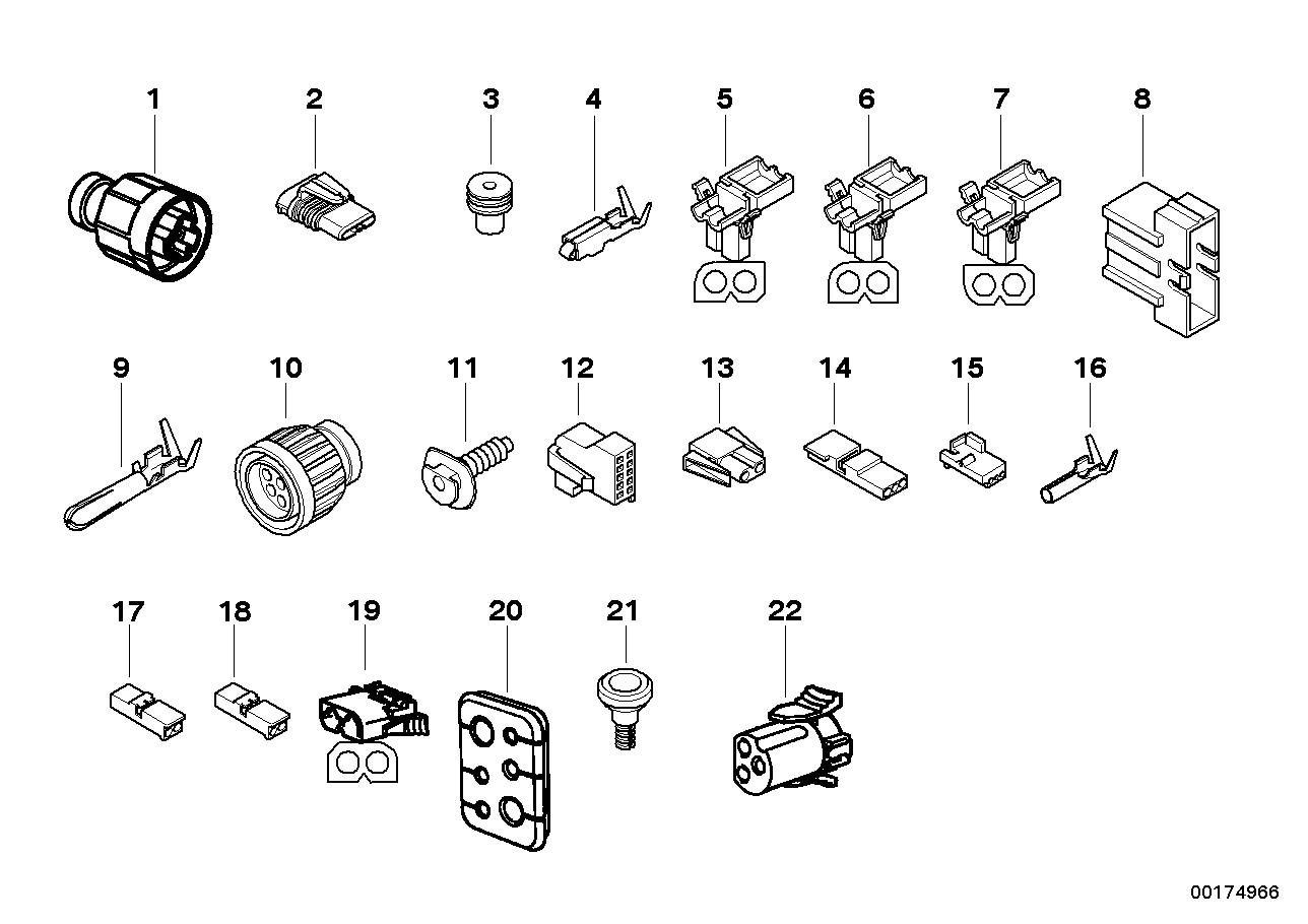 Genuine BMW 61131387114 E36 Light Switch Plug Housing 12 POL. (Inc. 325tds, 318tds & 318is)