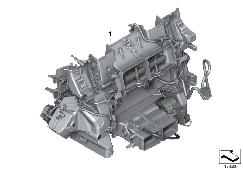 Genuine BMW 64119241196 RR4 RR6 Distribution Housing A/C Unit (Inc. 750i, Alpina B7X & 550iX)