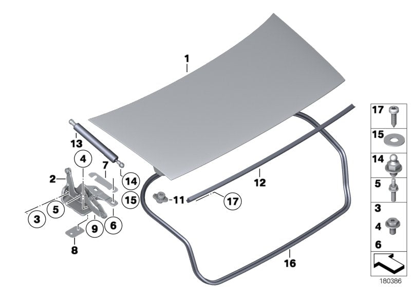 Genuine BMW 07129904988 Screw For Thermoplastic Plastics 5X12 (Inc. & Drophead)